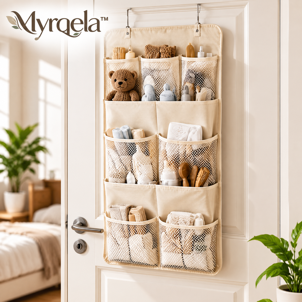 Myrqela™ Over The Door Organizer – Large Capacity Hanging Storage Bag