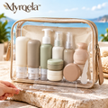 Myrqela™ Clear Travel Cosmetic Bag – Waterproof Makeup Organizer with Premium Storage Design