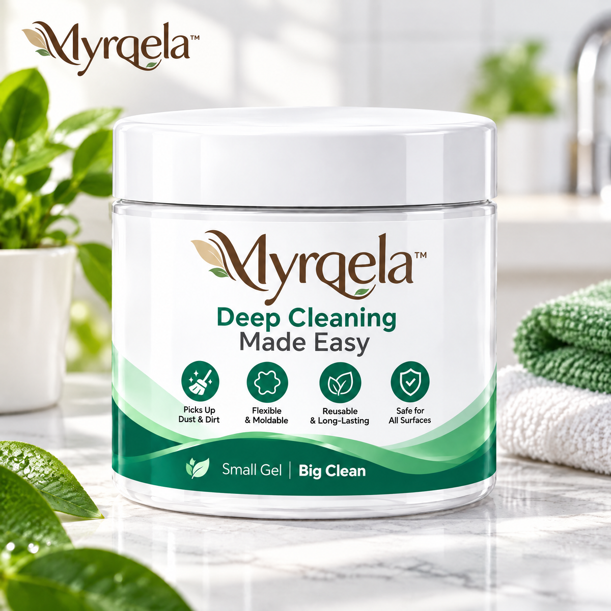 Myrqela™ Reusable Cleaning Gel – Multi-Surface Dust Removal Cleaning Putty