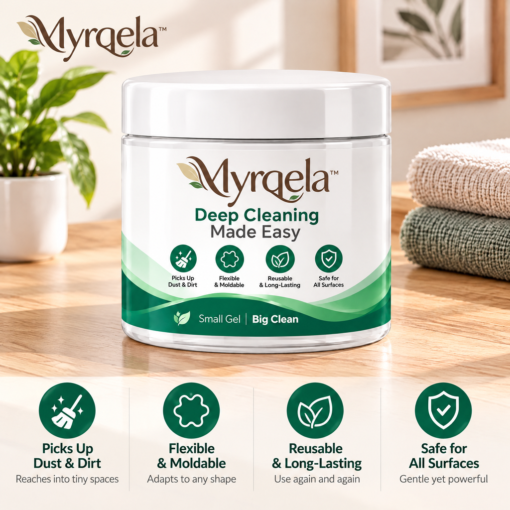 Myrqela™ Reusable Cleaning Gel – Multi-Surface Dust Removal Cleaning Putty