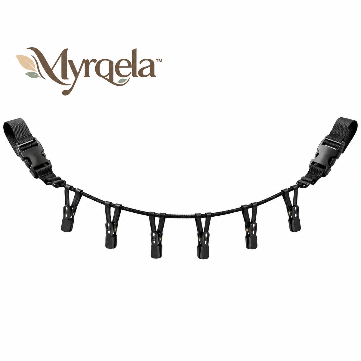 Myrqela™ Portable Travel Clothesline – Adjustable Outdoor Drying Rope with Durable Clips